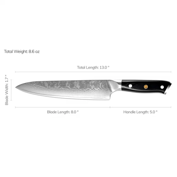 AIKIDO Kurashikku 8″ Chef Knife