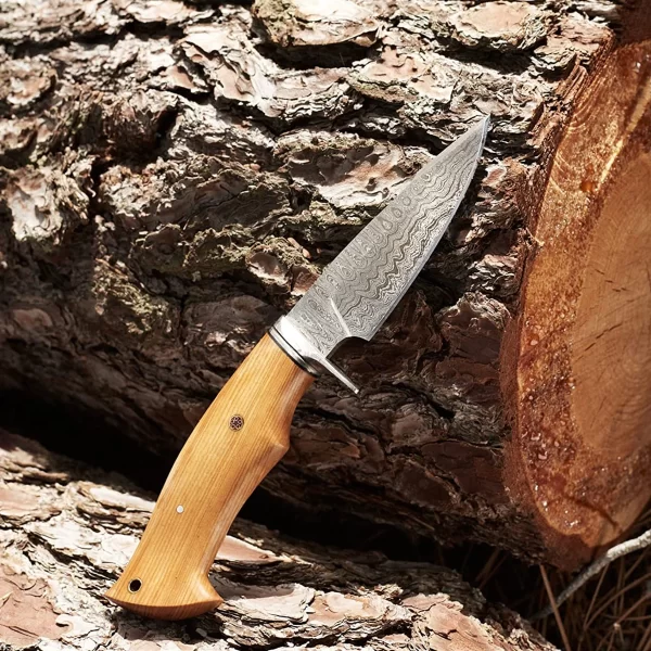 BIGCAT | ROAR Handmade Damascus Hunting Knife