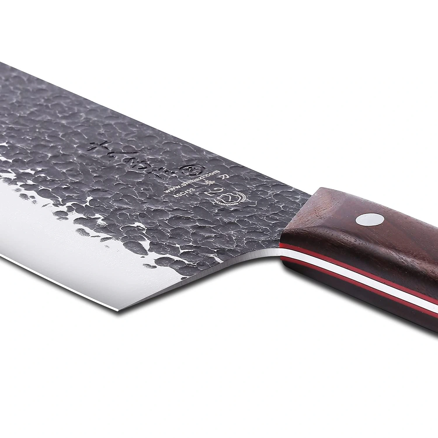 SHI BA ZI ZUO 8 Inch Forged Professional Chef Cleaver Vegetable Knife High  Carbon Steel with Sturdy Rosewood Handle for Daily Basis
