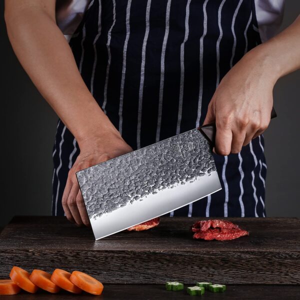 SHI BA ZI ZUO | 8" Professional Chef Cleaver Knife