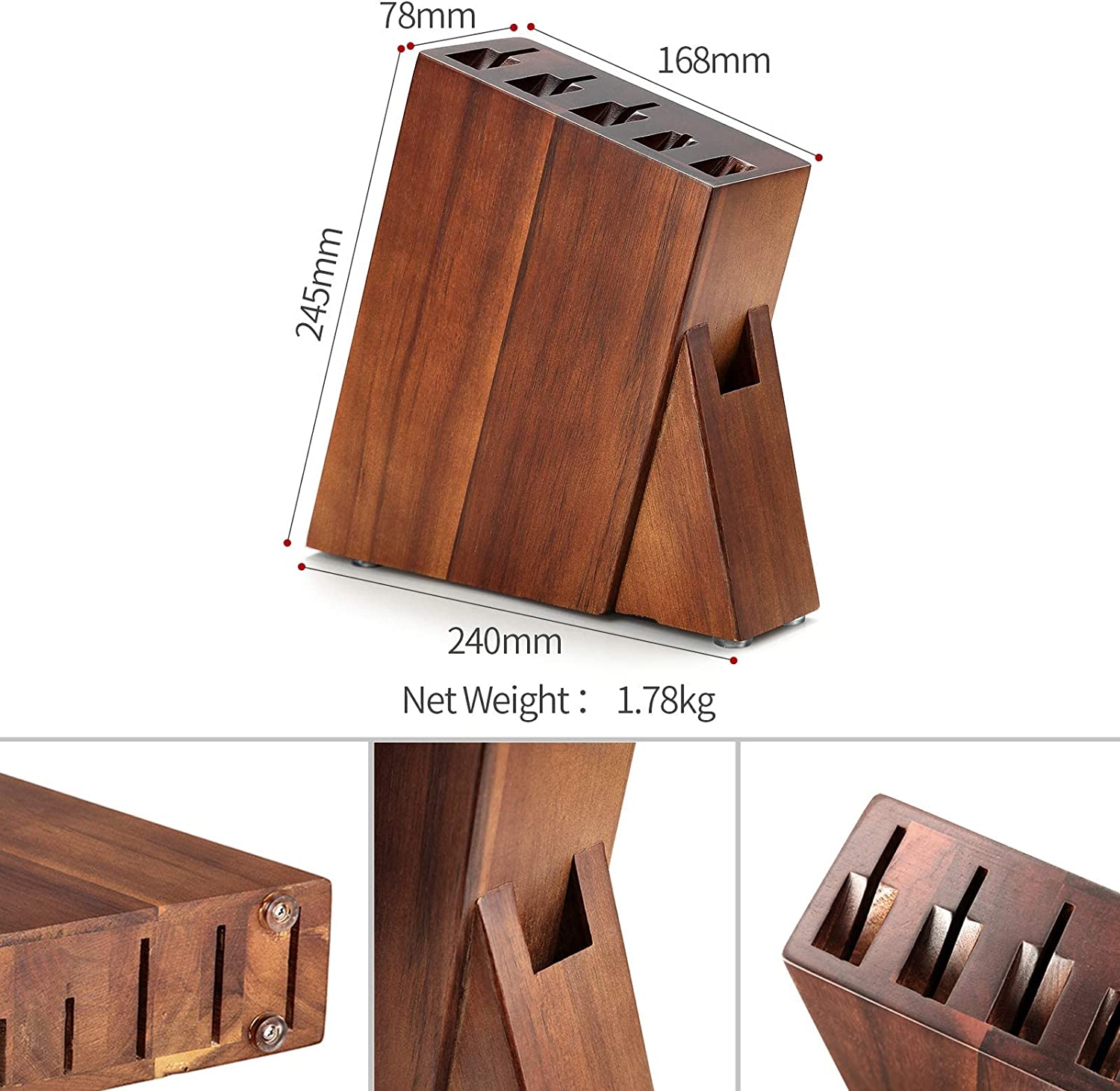 XINZUO | Kitchen Knife Block Set | Damascus Steel Chef Knife Set