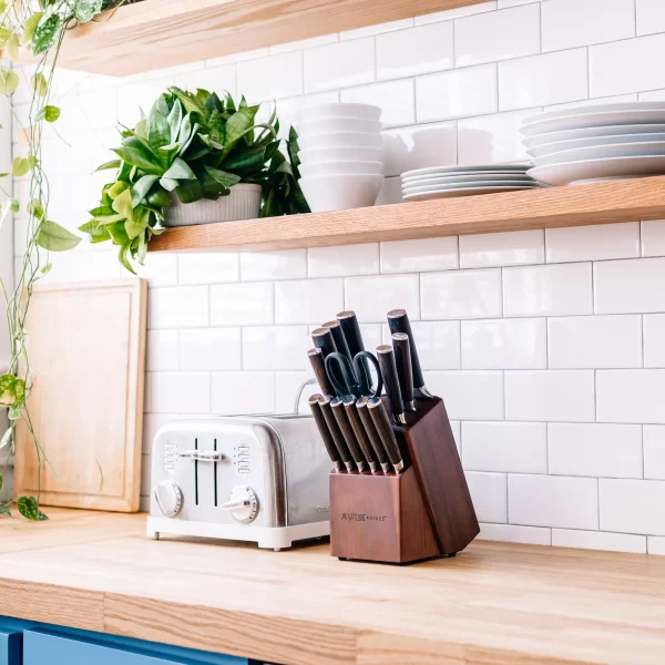 YATOSHI | Knife Block Set | Pro Kitchen Knife Set