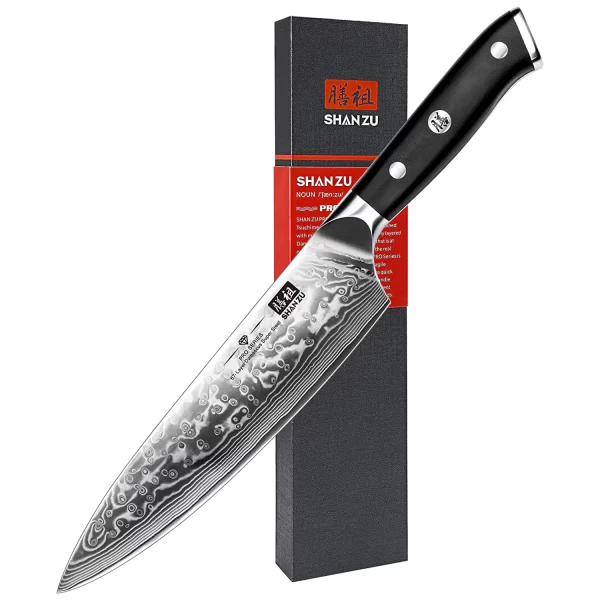 SHAN ZU | Pro Damascus Chef's Knife 8"