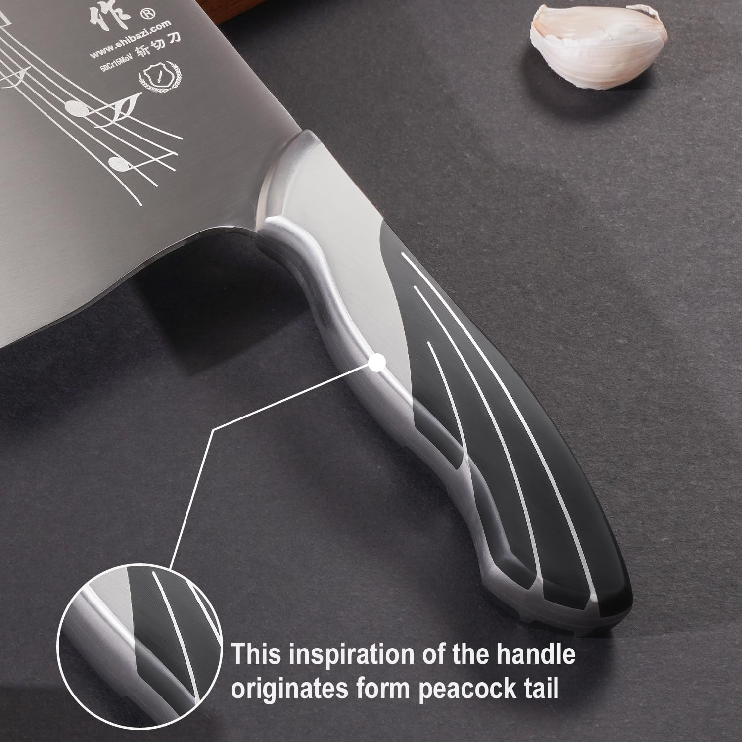 SHI BA ZI ZUO | 7" Chinese Kitchen Knife Vegetable Knife - Image 4