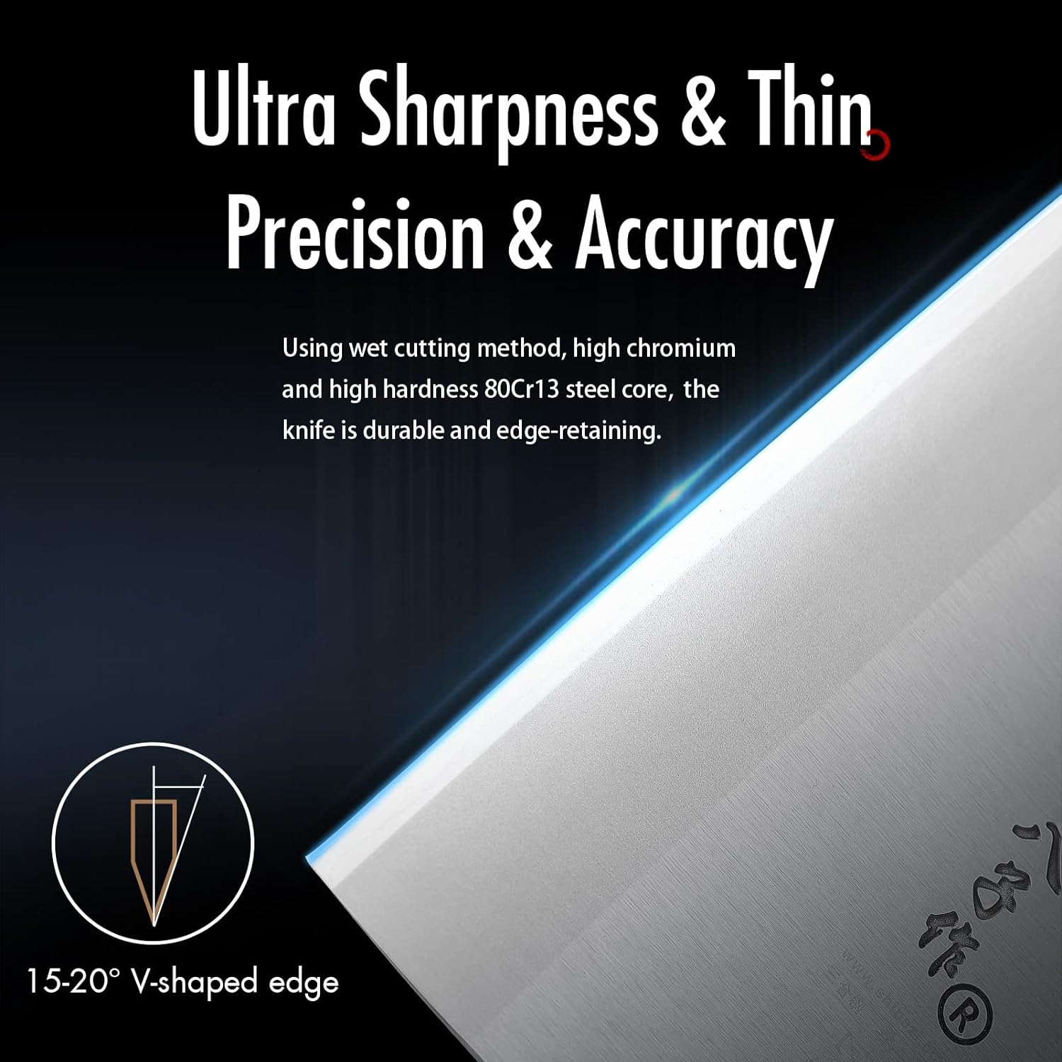 SHI BA ZI ZUO | 8" Kitchen Knife Professional Chef Knife - Image 6