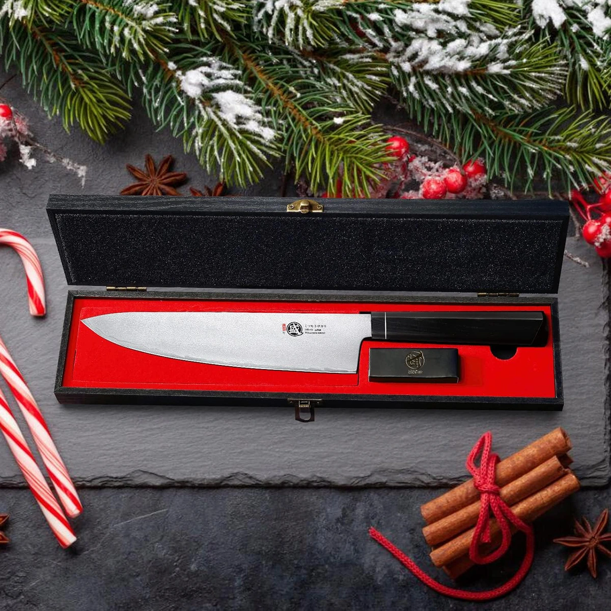 MITSUMOTO SAKARI | 8" Japanese Gyuto Chef Knife, G10 Handle - Image 8