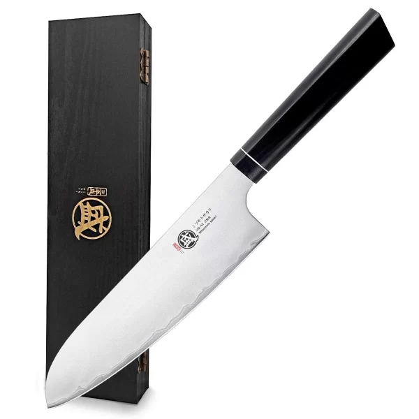 MITSUMOTO SAKARI | 8" Japanese Santoku Chef Knife, G10 Handle