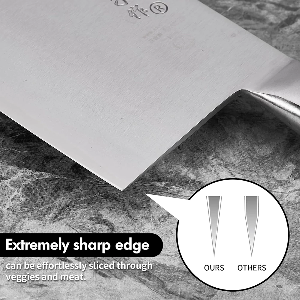 SHI BA ZI ZUO | 8" Versatile Butcher Cleaver Chopper Knife - Image 3