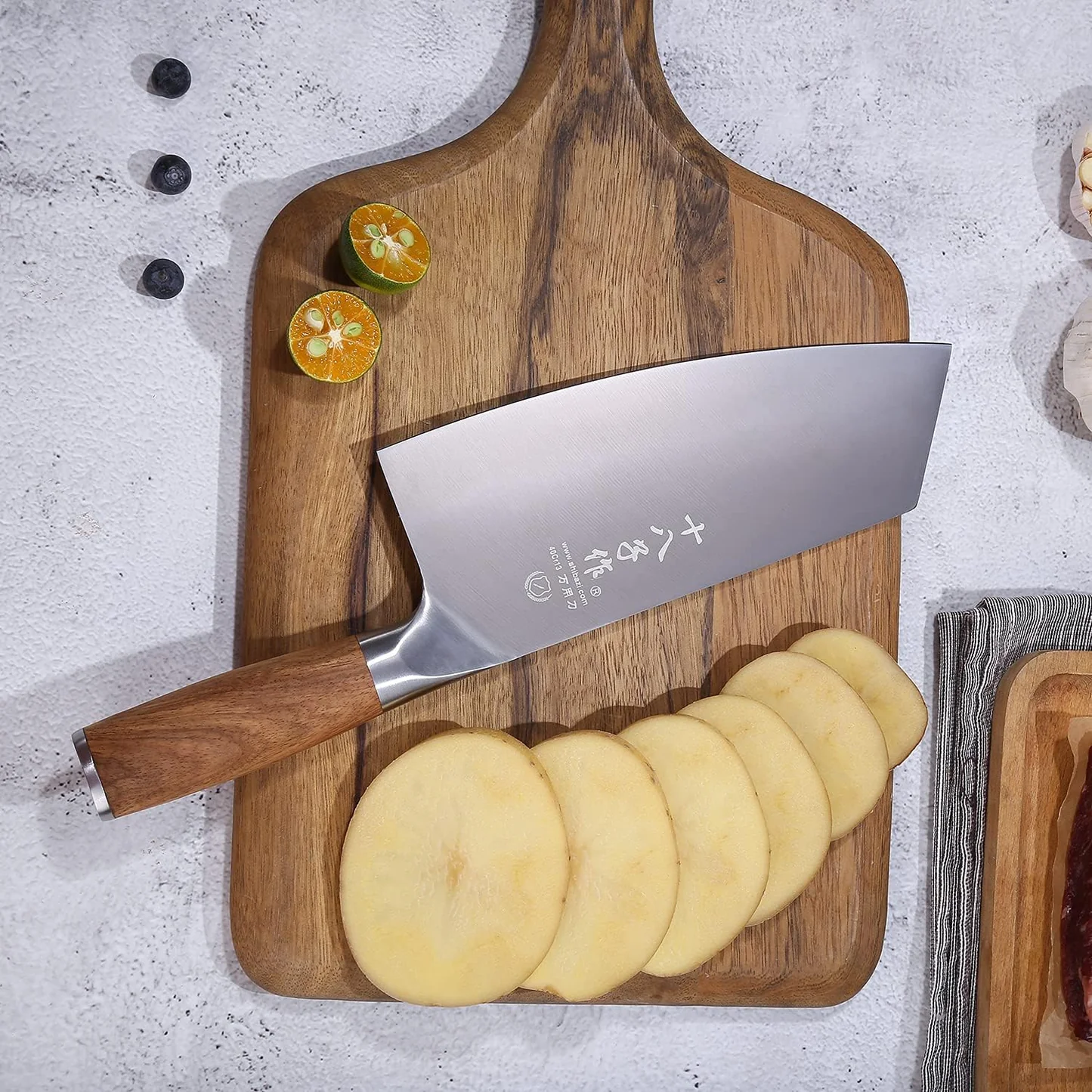 SHI BA ZI ZUO | 7.5" Meat Cleaver Knife Chinese Cleaver - Image 7